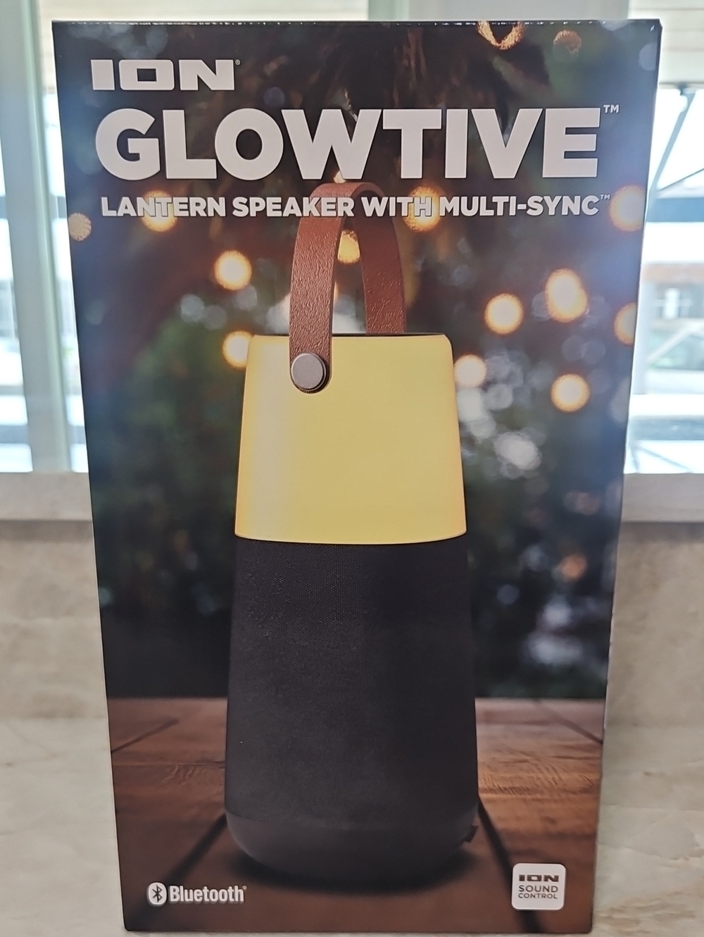 Glowtive Yellow & Black Lantern Speaker with Multi-Sync